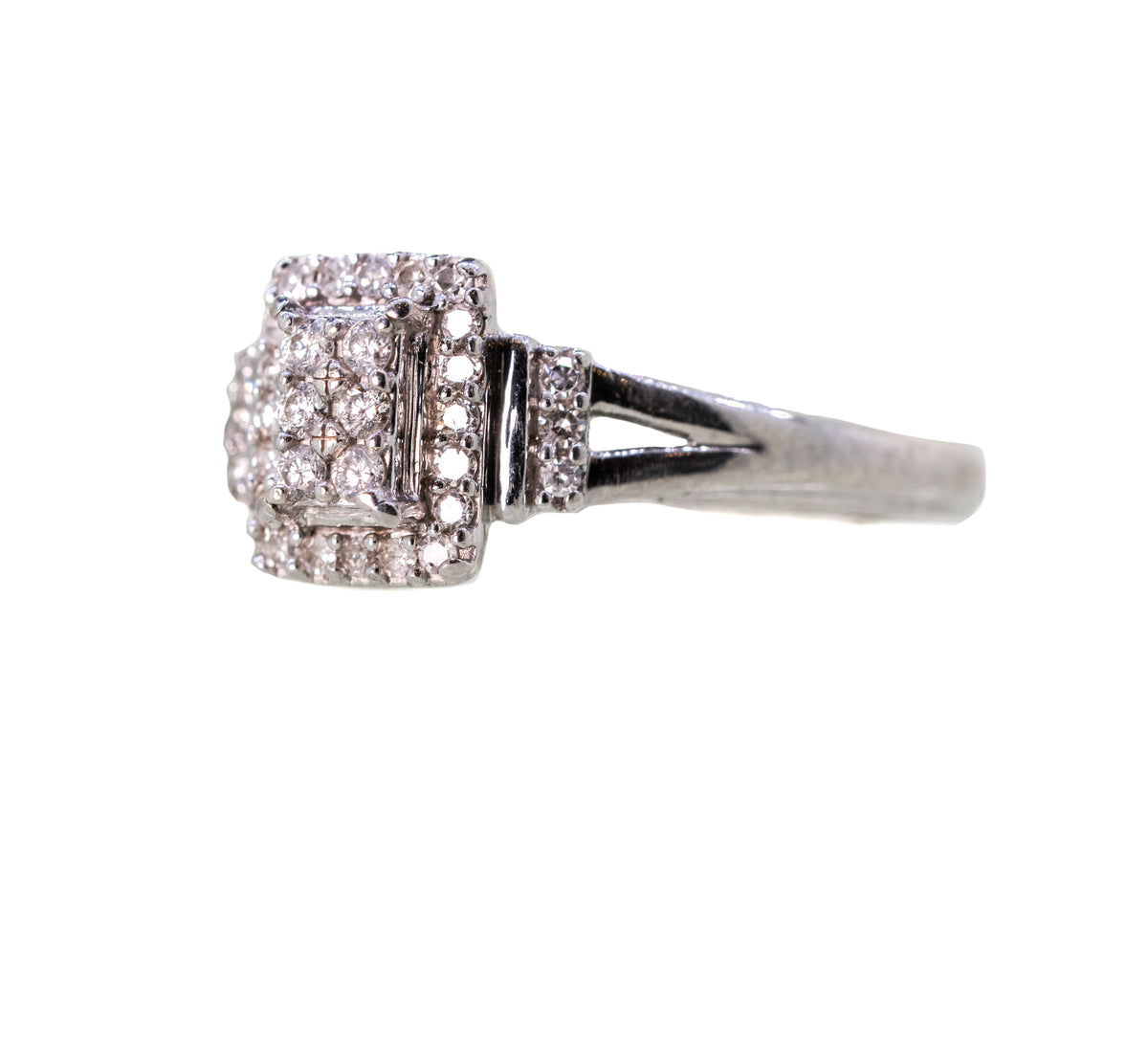 9ct White Gold 0.32ct Ring