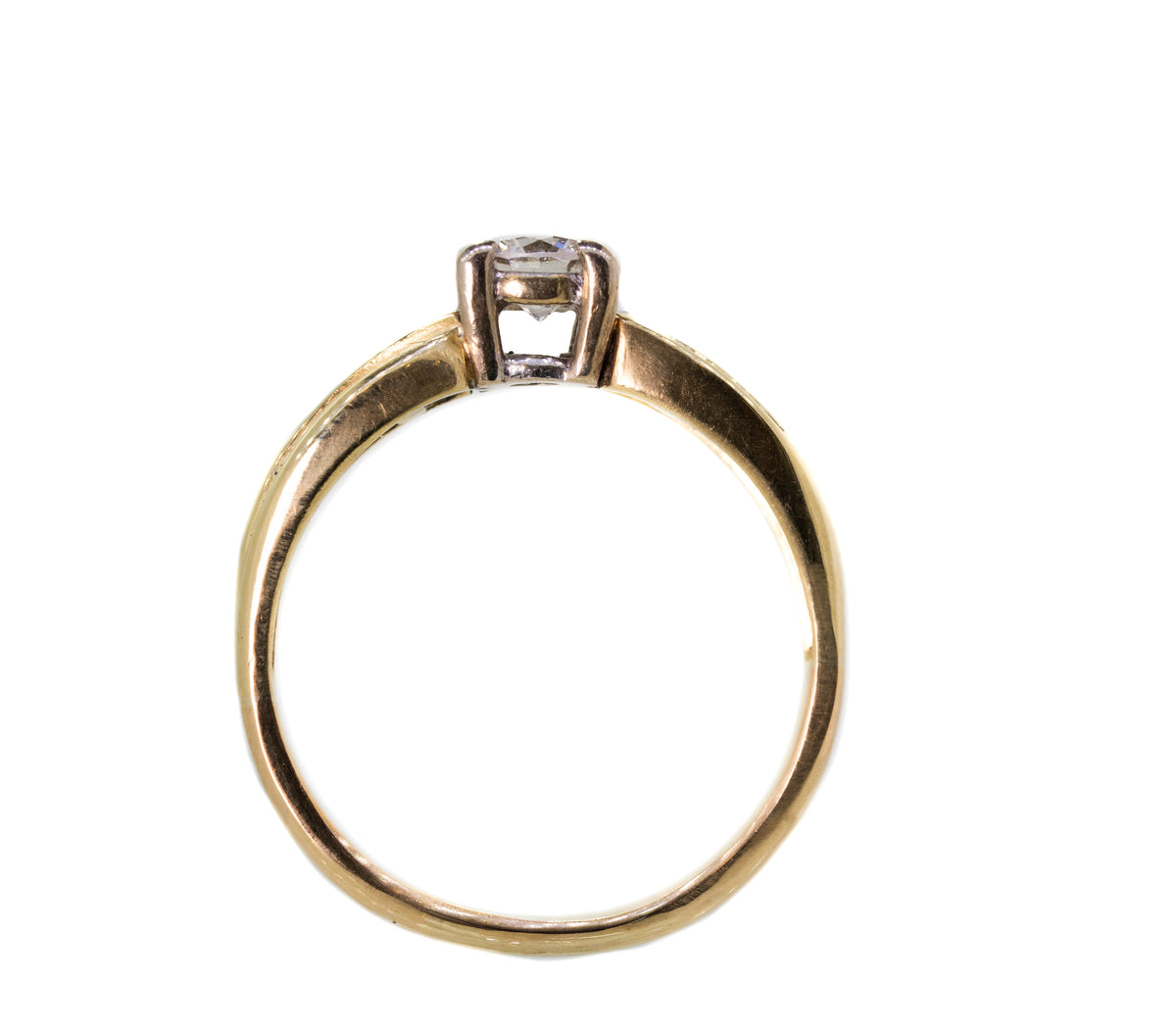 Diamond Crossover Ring