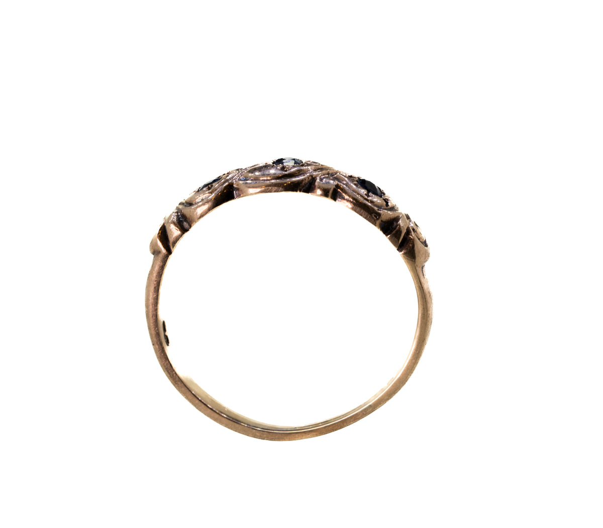 3 Sapphires Set in 9ct Yellow Gold