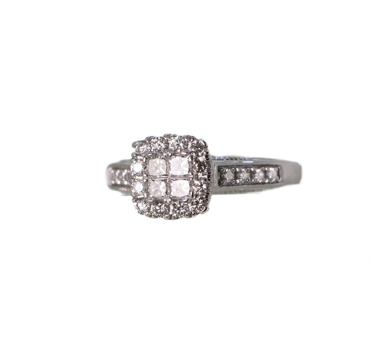 0.5ct Diamond in 9ct White Gold