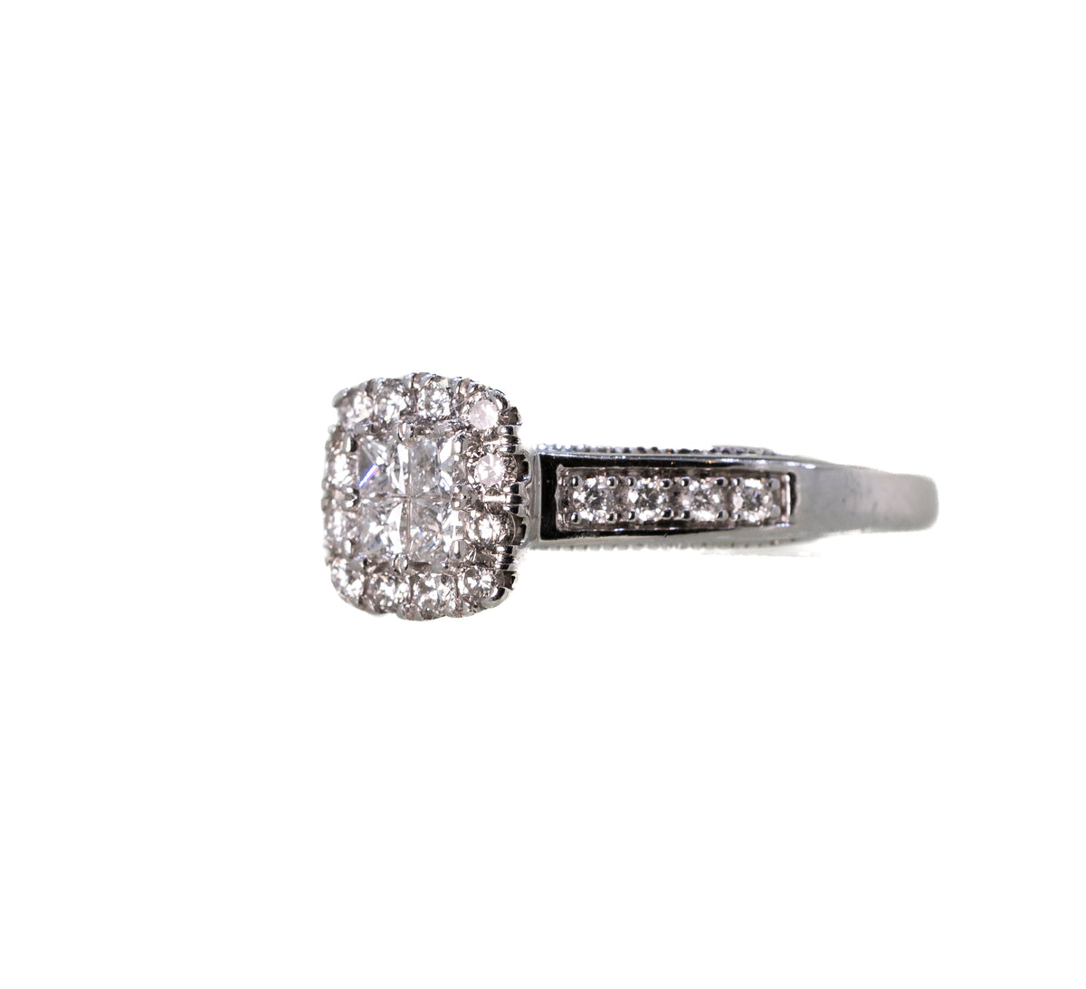 0.5ct Diamond in 9ct White Gold