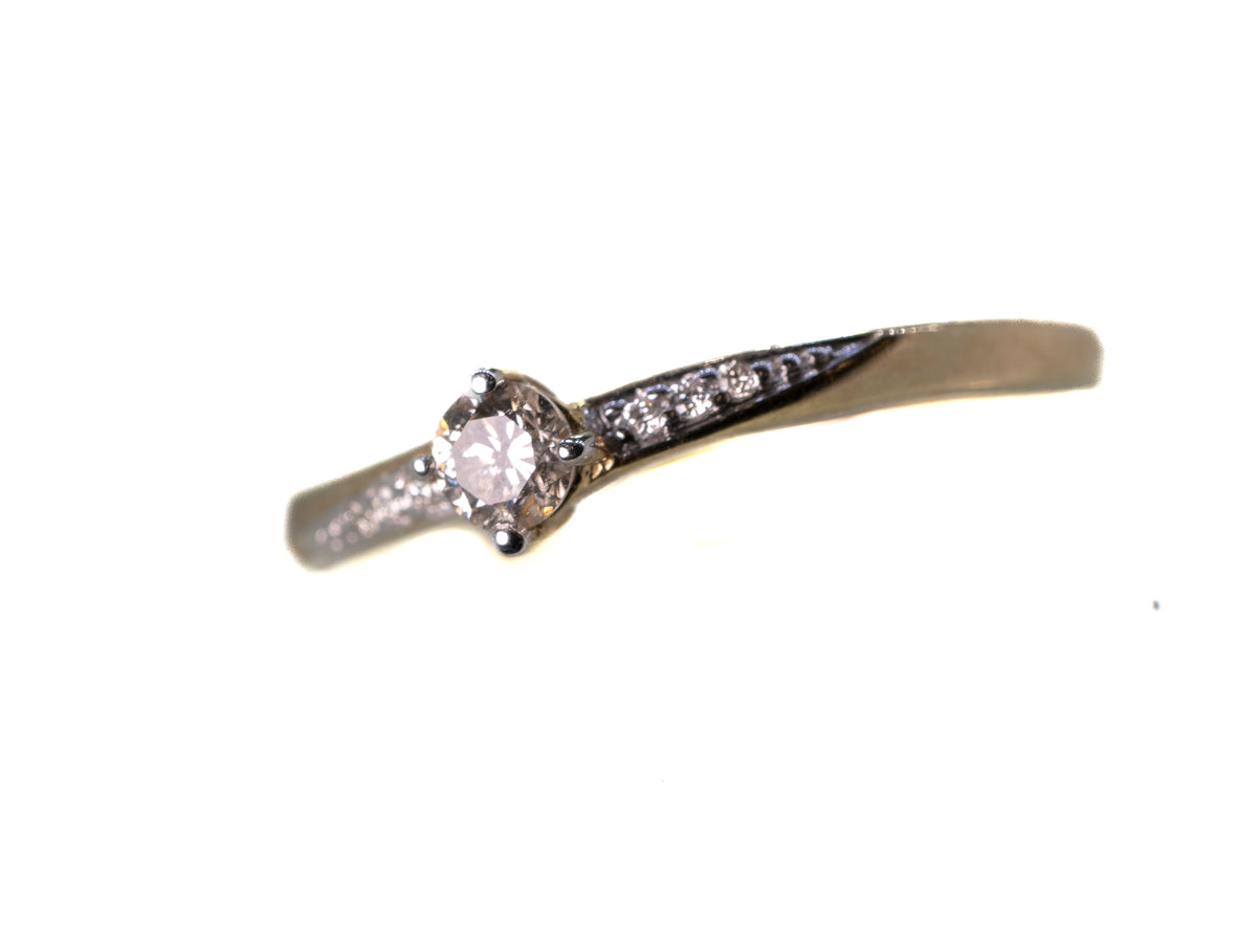 9ct Yellow Gold 0.17ct Diamond Ring