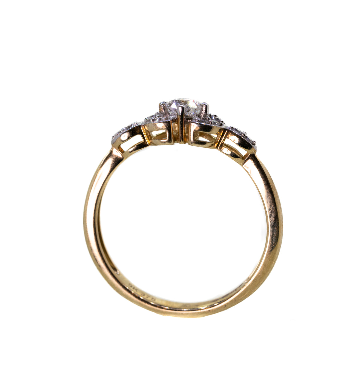 9ct Yellow Gold 0.25ct Diamond Ring