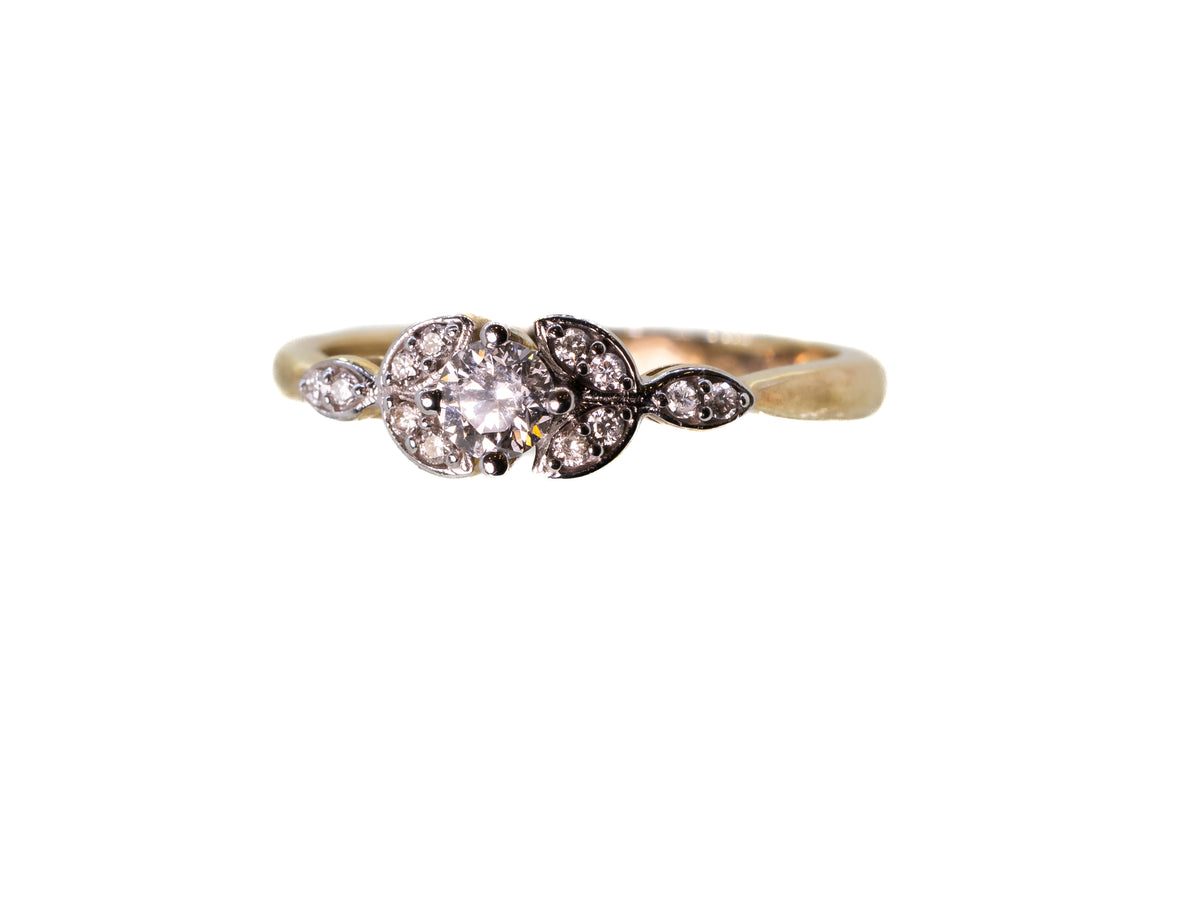 9ct Yellow Gold 0.25ct Diamond Ring