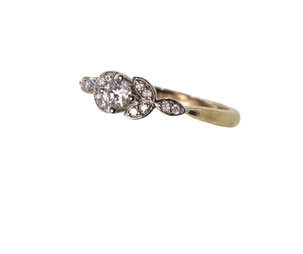 9ct Yellow Gold 0.25ct Diamond Ring