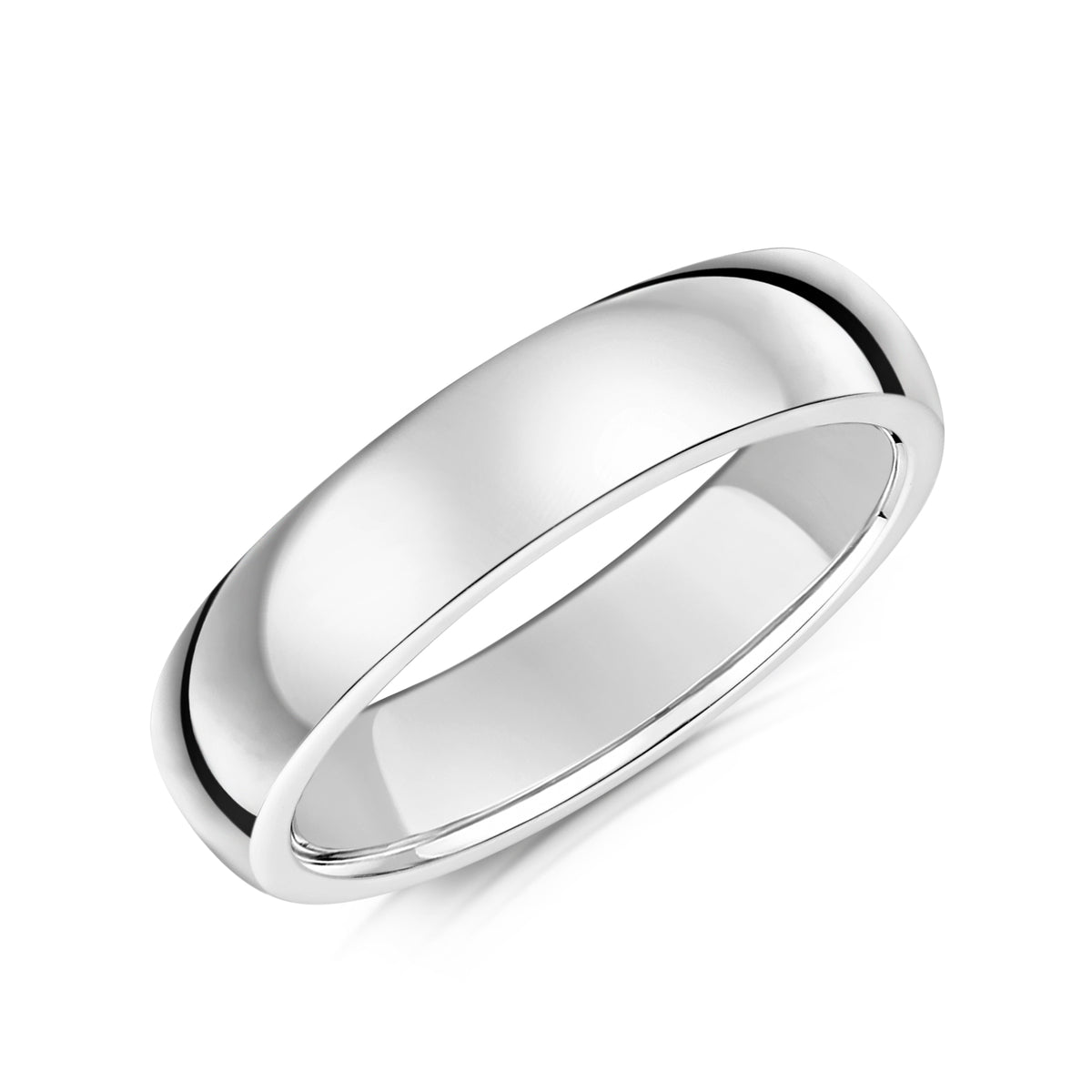 5mm D Shape Wedding Band