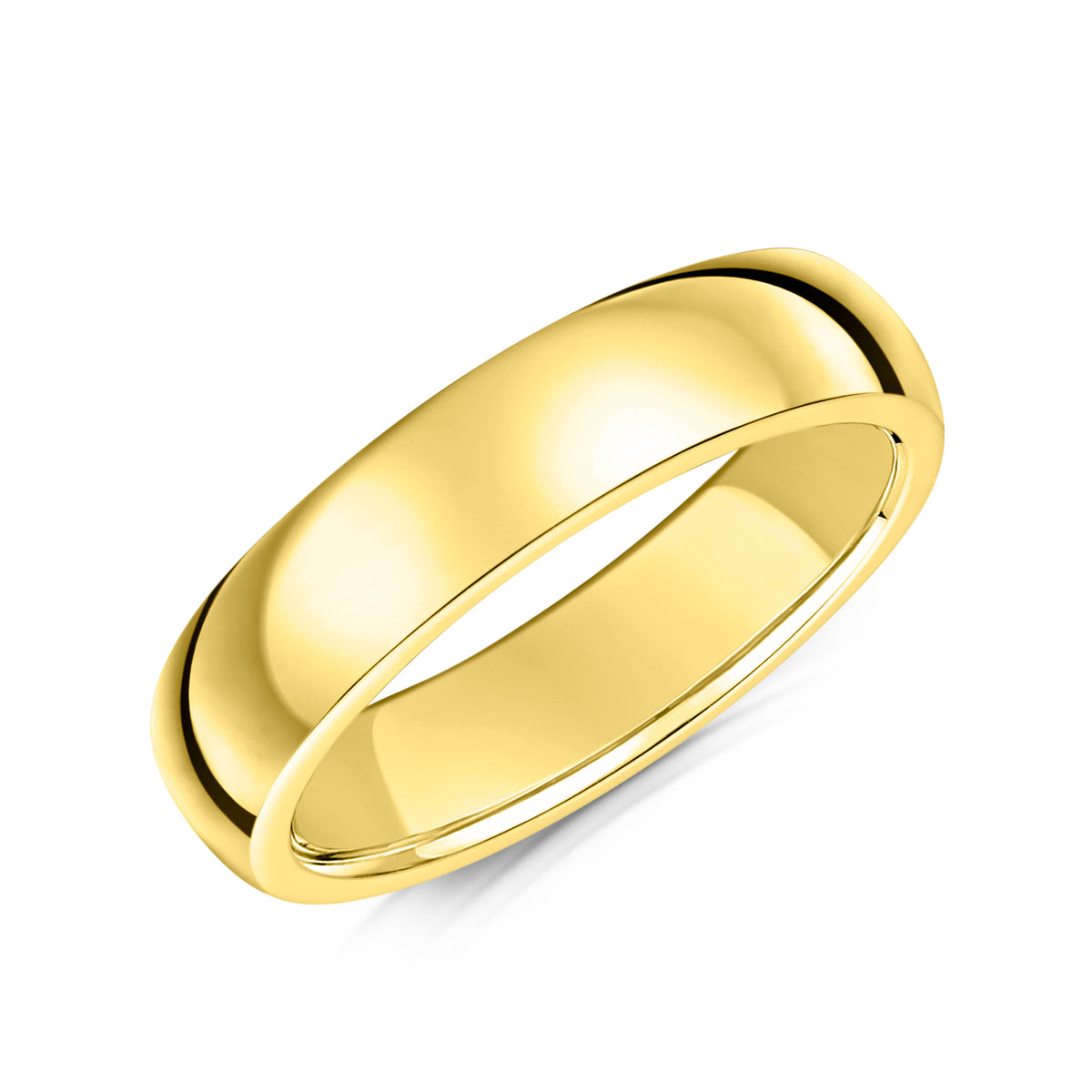 5mm D Shape Wedding Band