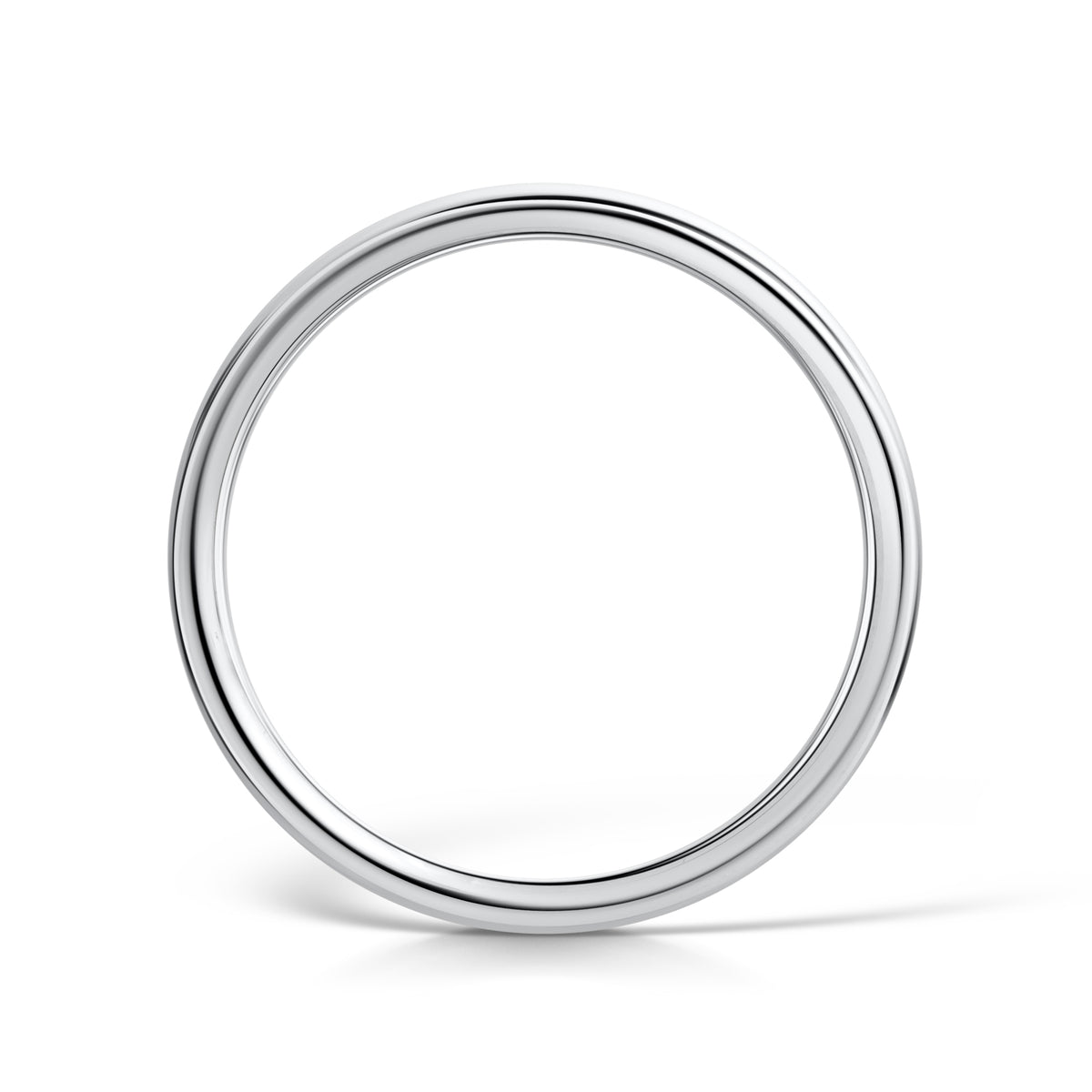 2mm D Shape Wedding Band