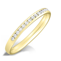 2mm Channel Set Half Eternity