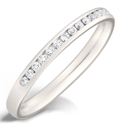 2mm Channel Set Half Eternity