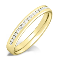 3mm Channel Set Half Eternity