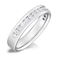 4mm Channel Set Half Eternity