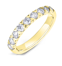 3mm Claw Set Half Eternity