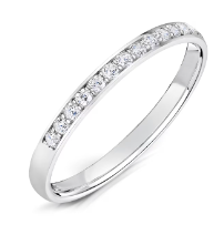 2mm Grain Set Half Eternity