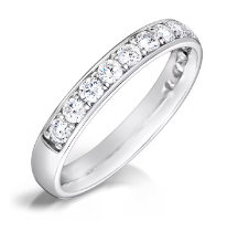 3mm Grain Set Half Eternity