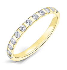 2mm Bar Set Half Eternity