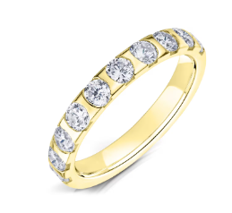 3mm Bar Set Half Eternity