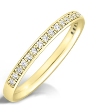 2mm Multi-Grain Set Half Eternity