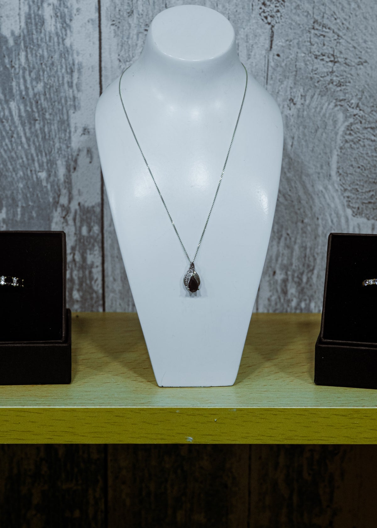 Sapphire with Diamond Detail Pendant