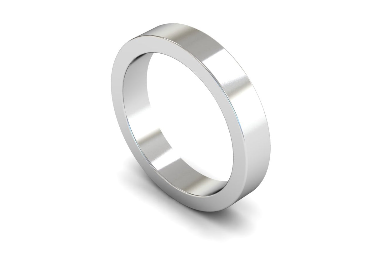 4mm Flat Profile Wedding Band