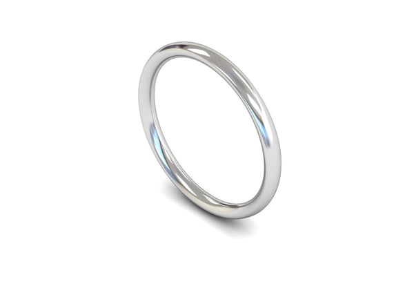 2mm Court Profile Wedding Ring | Cornwall Jewellery Co. - The Cornwall ...