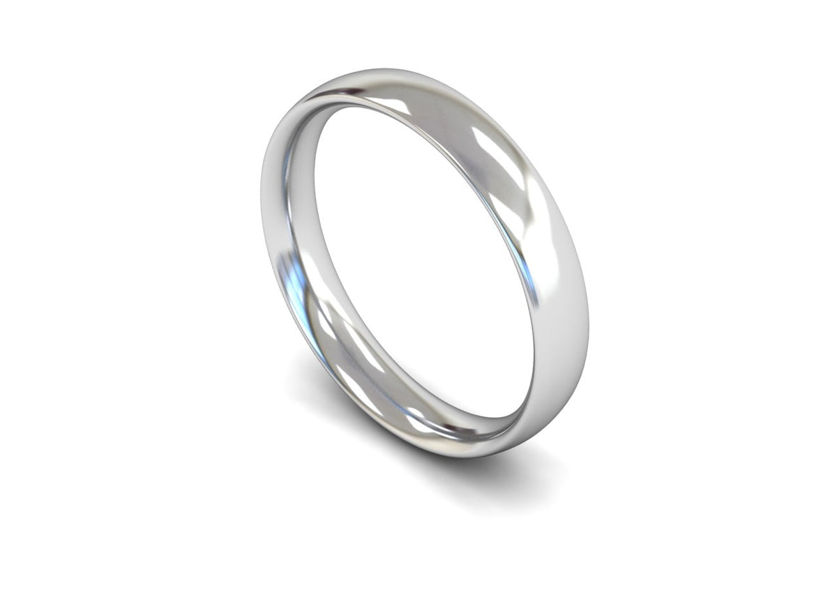 4mm Court Profile Wedding Band