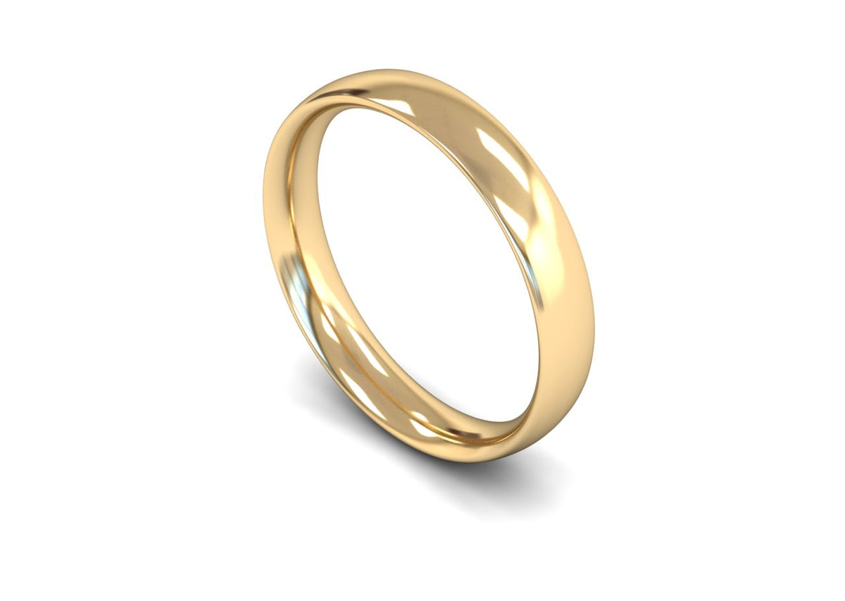 4mm Court Profile Wedding Band