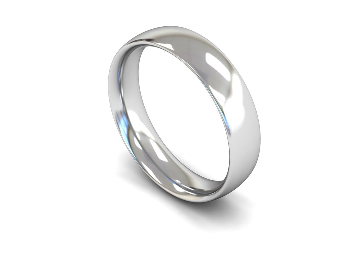 5mm Court Profile Wedding Band