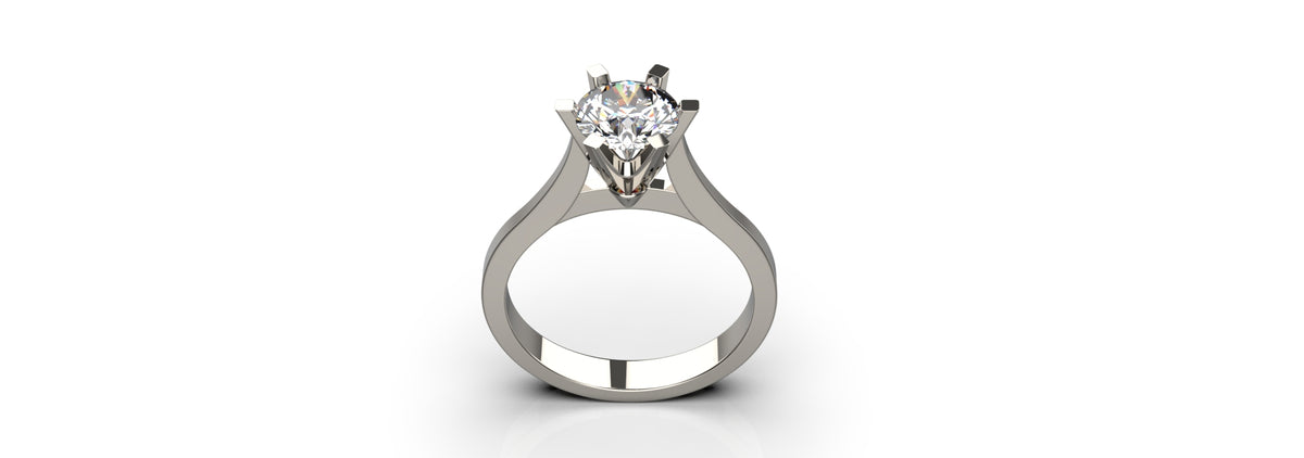 1ct Solitaire Engagement Ring (ENG-019)