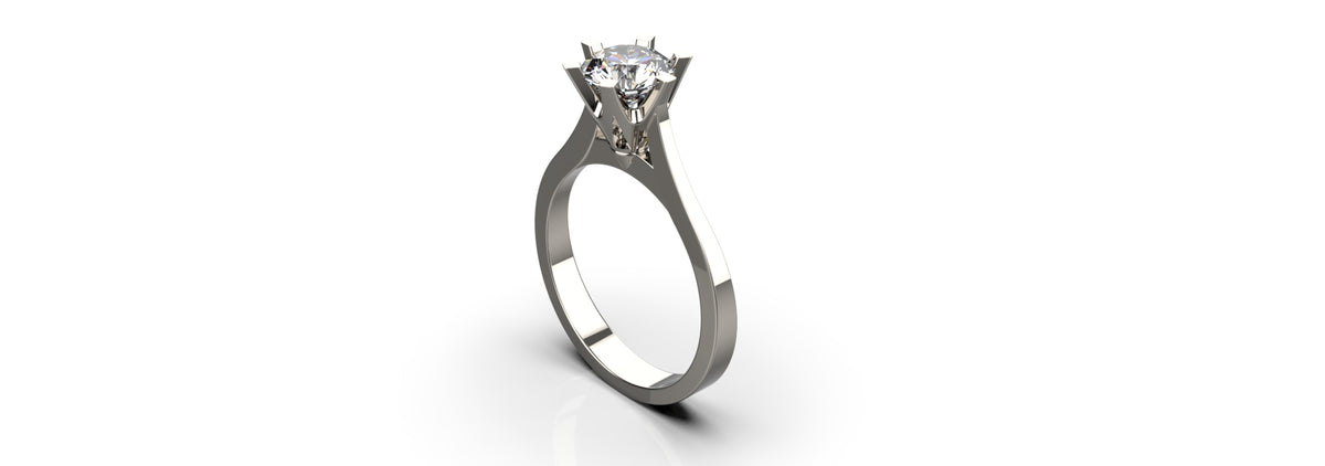 1ct Solitaire Engagement Ring (ENG-019)