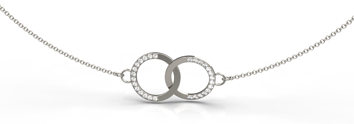 28 Stone Interlinking Necklace (PEN-023)
