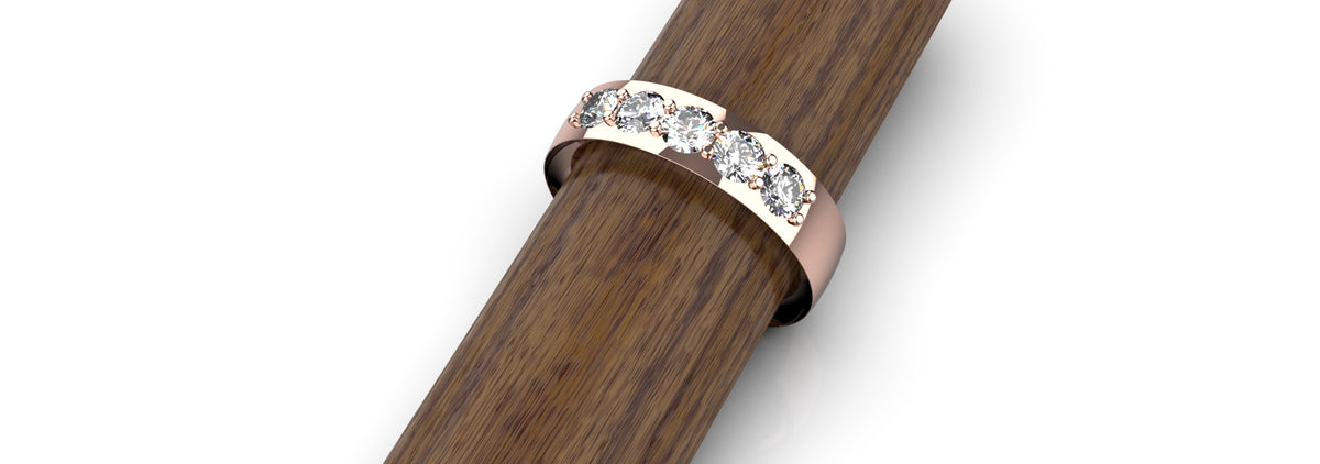 0.25ct 5 Stone Ring (MENS-006)