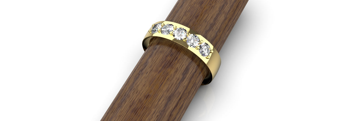 0.25ct 5 Stone Ring (MENS-006)