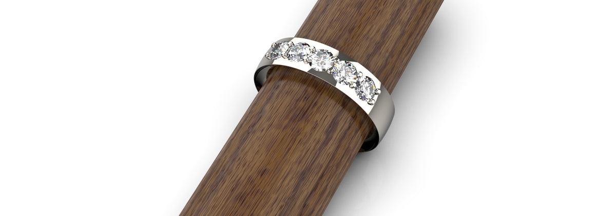 0.25ct 5 Stone Ring (MENS-006)