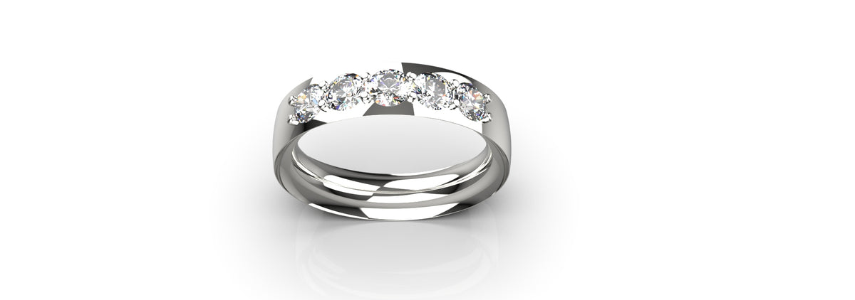 0.25ct 5 Stone Ring (MENS-006)