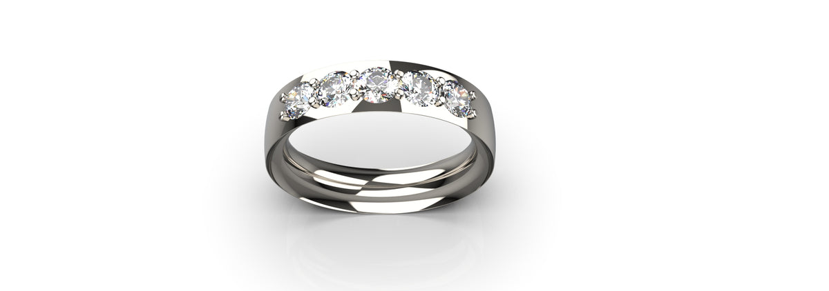0.25ct 5 Stone Ring (MENS-006)