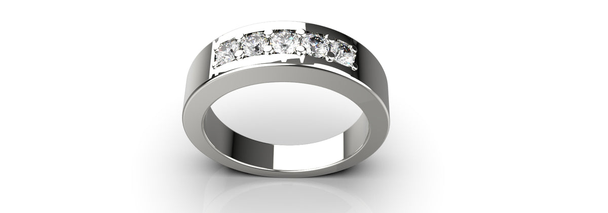 0.1ct 5 Stone Ring (MENS-005)
