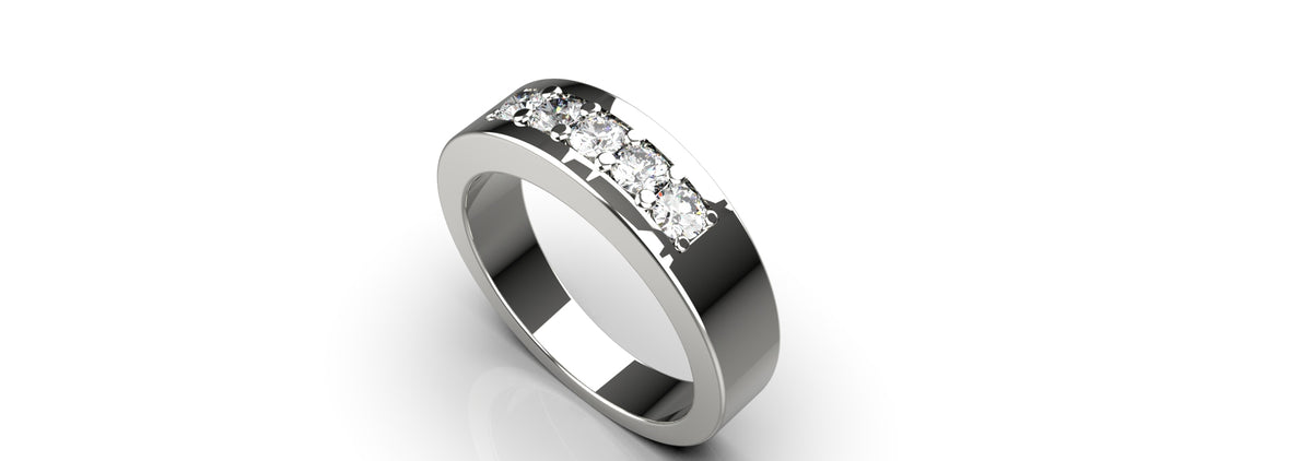 0.1ct 5 Stone Ring (MENS-005)