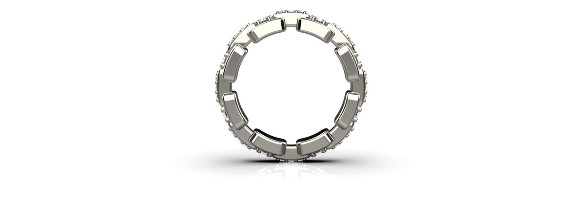 Multi Stone Eternity Ring (MENS-008)