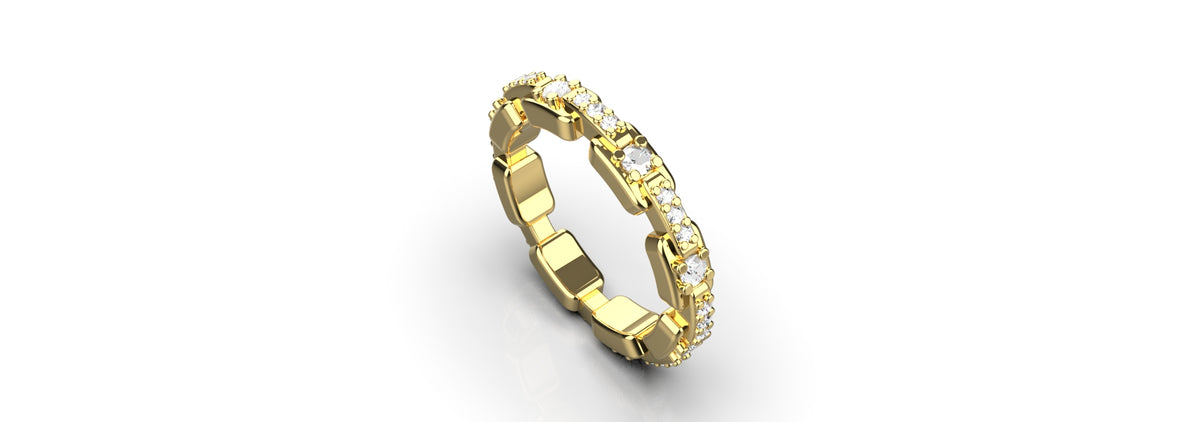 Multi Stone Eternity Ring (MENS-008)