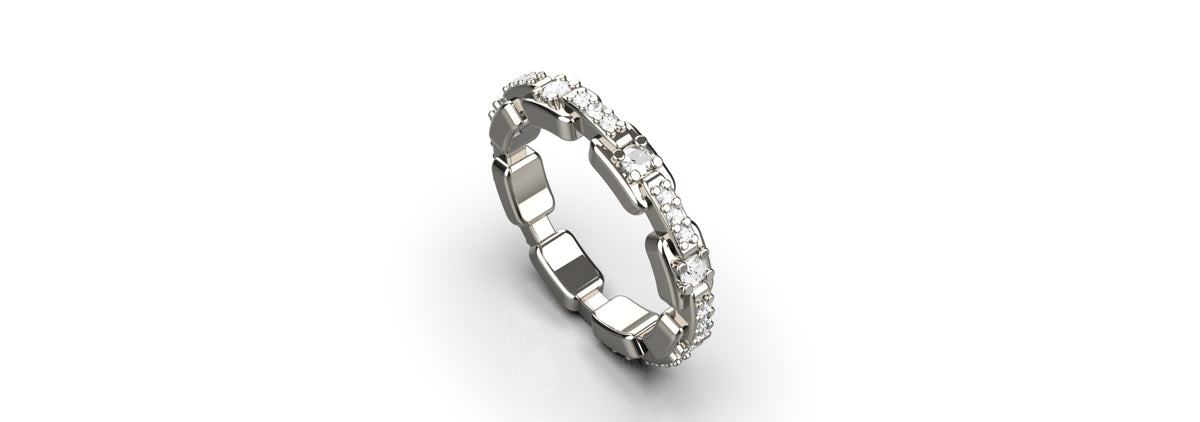 Multi Stone Eternity Ring (MENS-008)