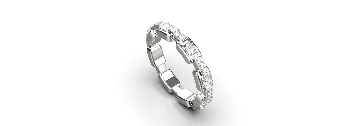 Multi Stone Eternity Ring (MENS-008)
