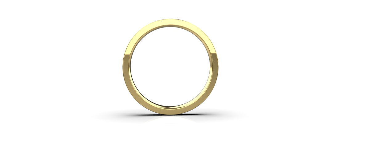 3mm Flat Wedding Band (WED-001)