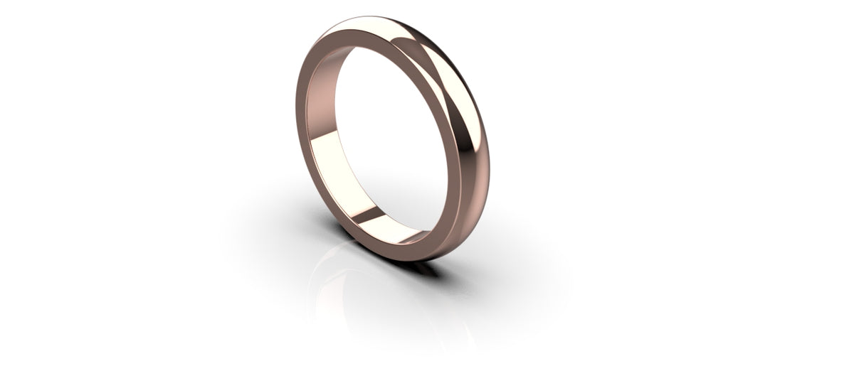 4mm Domed Wedding Band (WED-008)