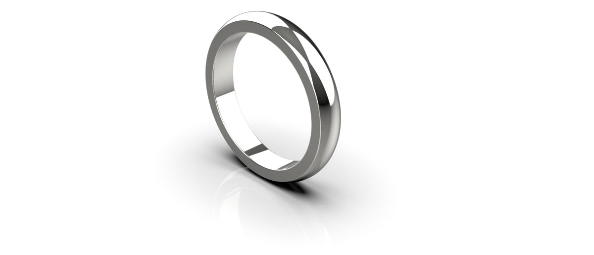 4mm Domed Wedding Band (WED-008)