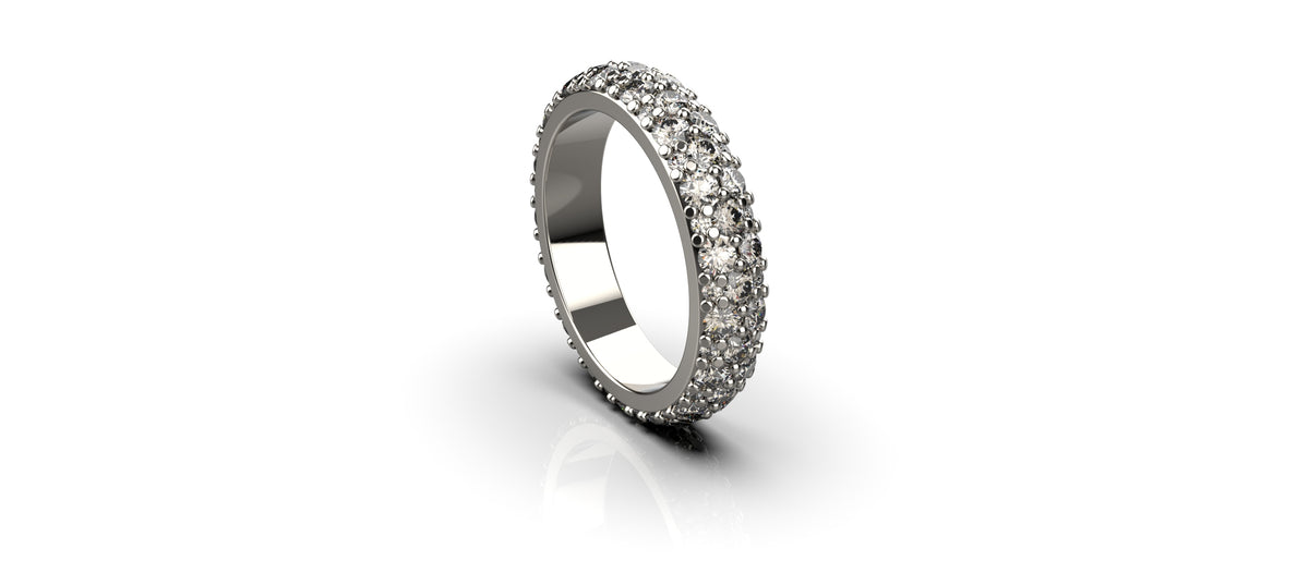 85 Stone Pave Set Eternity Ring (ENG-008)