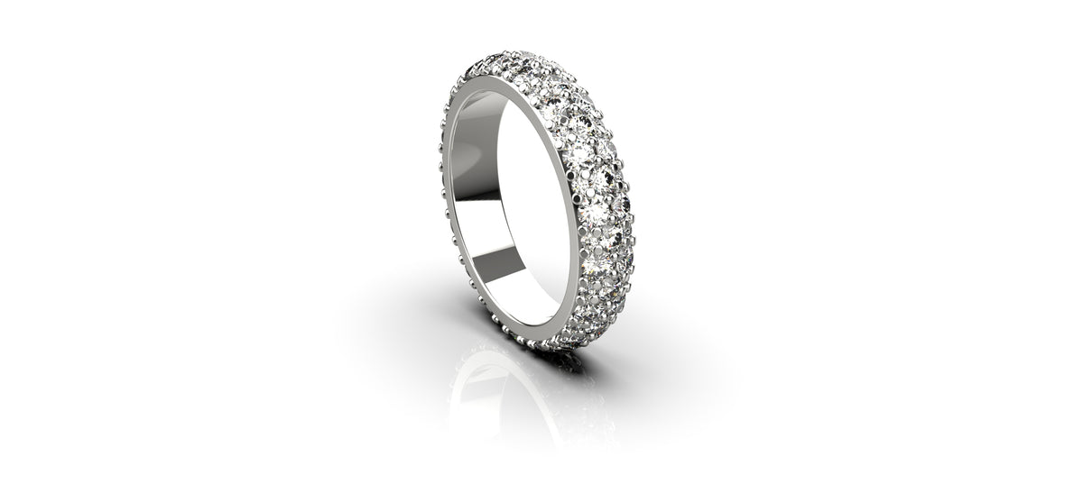 85 Stone Pave Set Eternity Ring (ENG-008)
