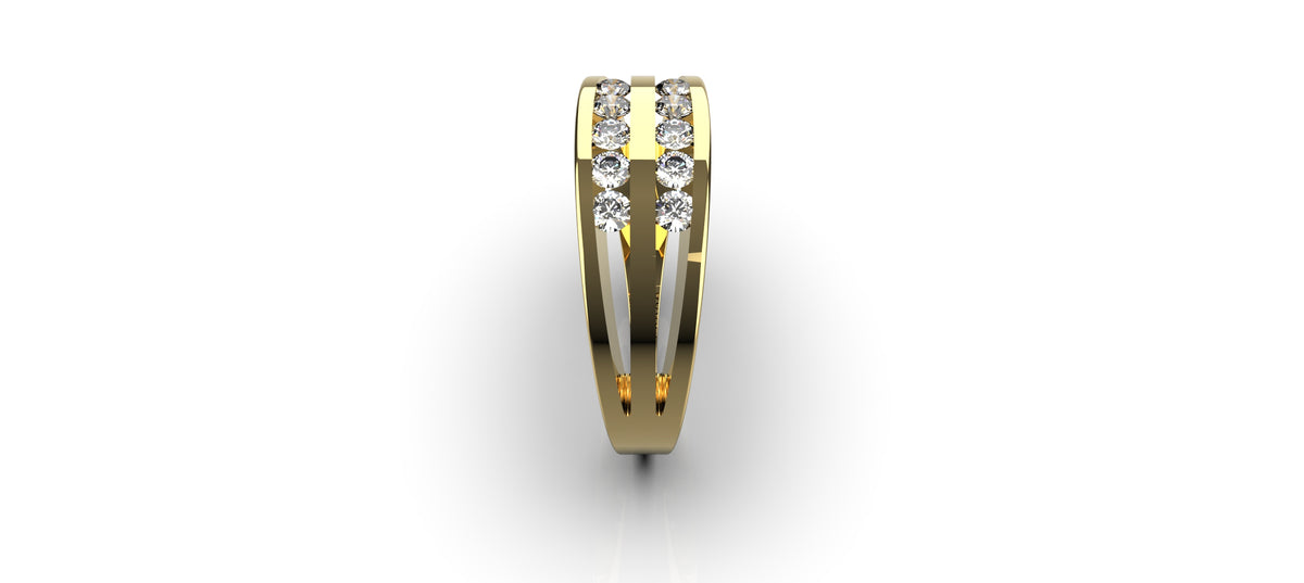 10 Stone Tension Set Engagement Ring (ENG-011)